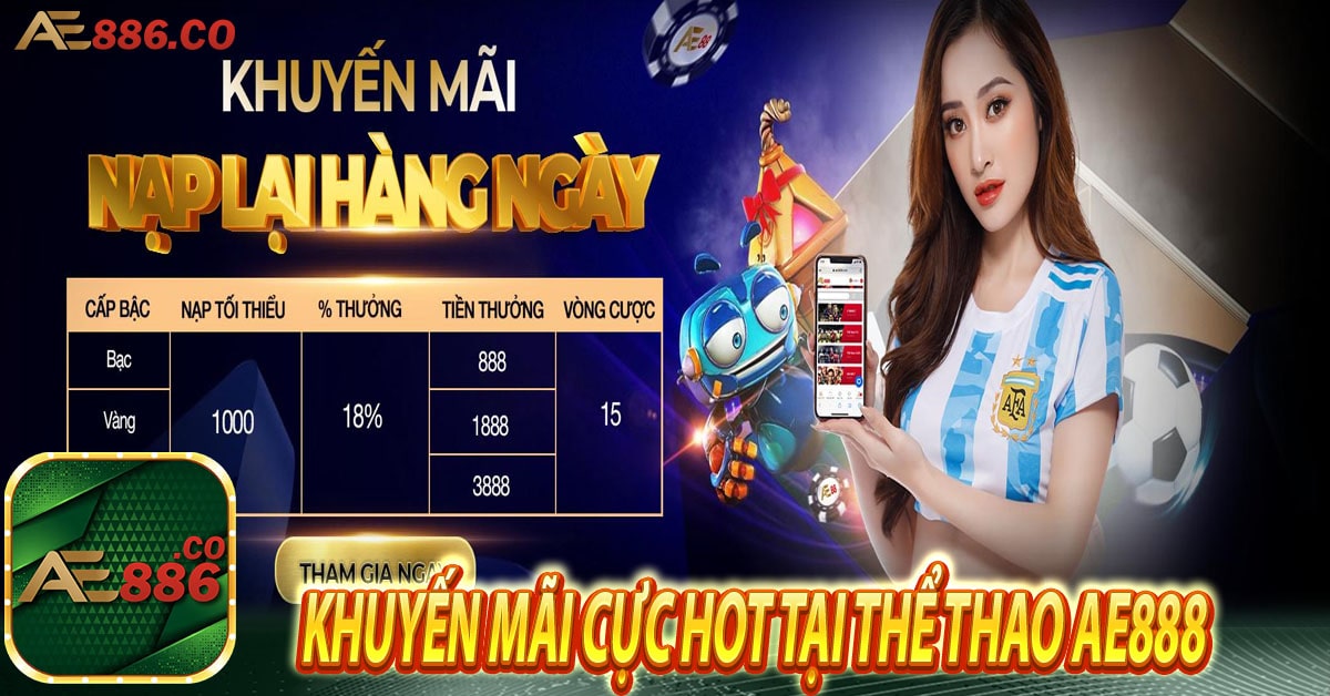 Khuyến mãi cực HOT tại Thể thao Ae888